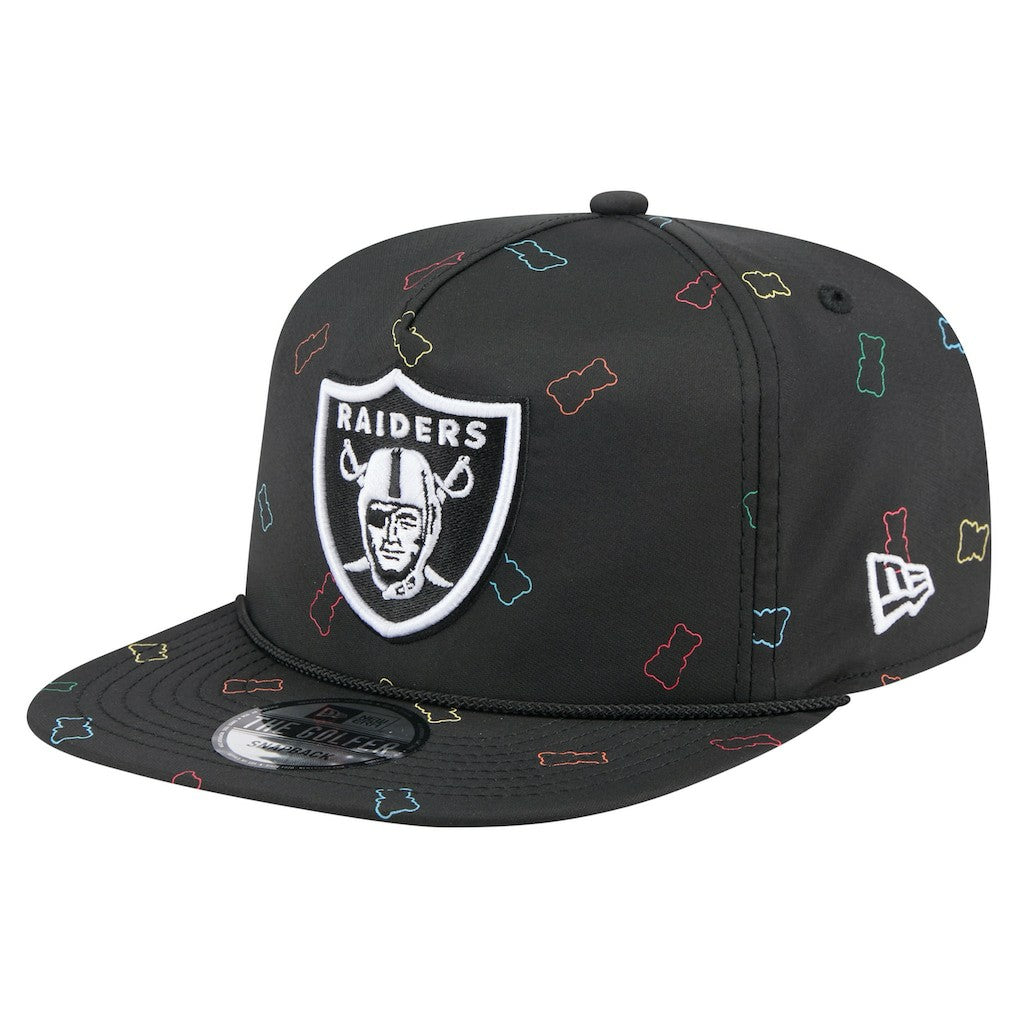 Las Vegas Raiders New Era Gummy Golfer Snapback Hat Black | NFL
