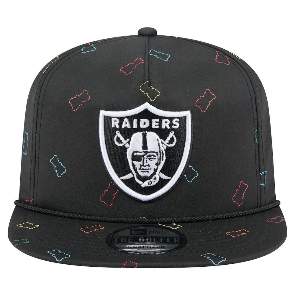 Las Vegas Raiders New Era Gummy Golfer Snapback Hat Black | NFL