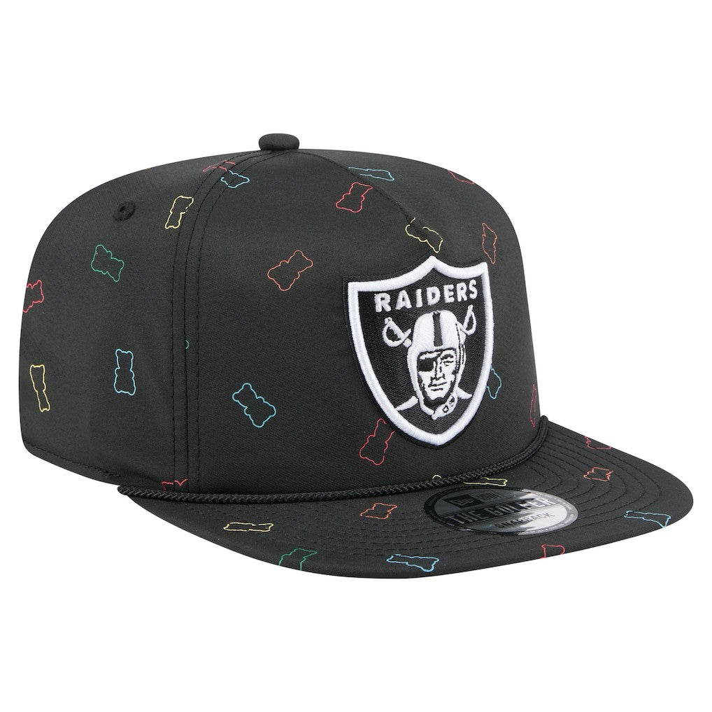 Las Vegas Raiders New Era Gummy Golfer Snapback Hat Black | NFL