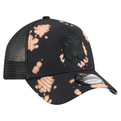 Cleveland Browns New Era Bleached A-Frame 9FORTY Trucker Adjustable Hat Black | NFL