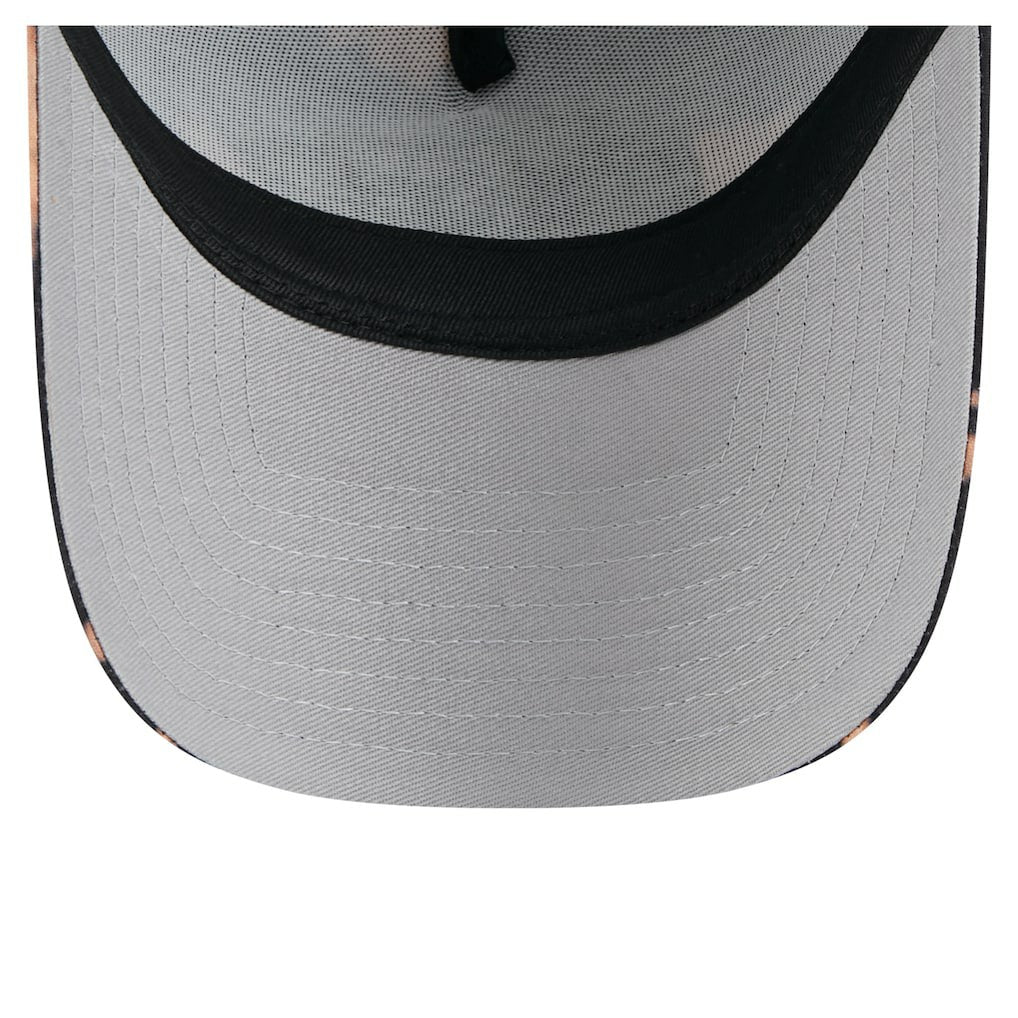 Kansas City Chiefs New Era Bleached 9FORTY A-Frame Adjustable Hat Black | NFL