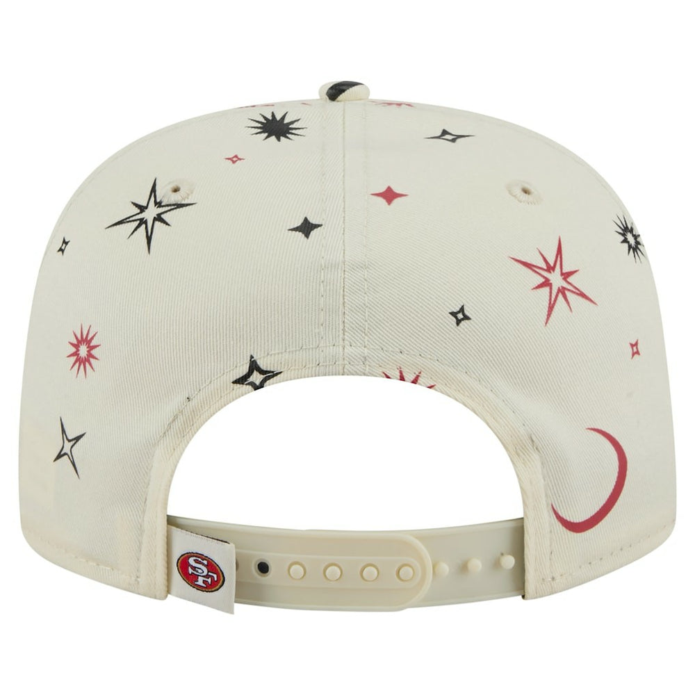 San Francisco 49ers New Era Celestial Golfer Snapback Hat Cream | NFL