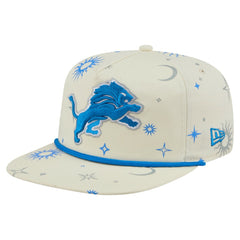 Detroit Lions New Era Celestial Golfer Snapback Hat Cream | NFL