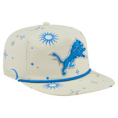 Detroit Lions New Era Celestial Golfer Snapback Hat Cream | NFL