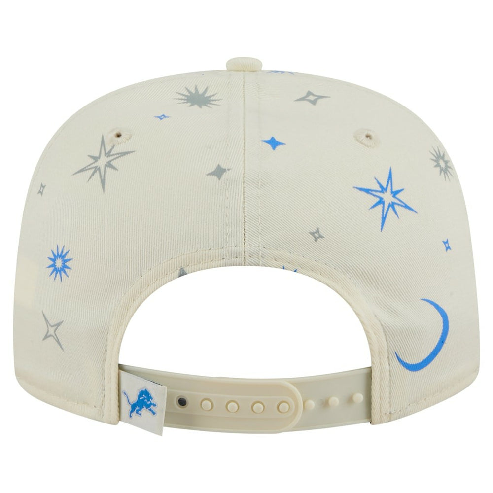 Detroit Lions New Era Celestial Golfer Snapback Hat Cream | NFL