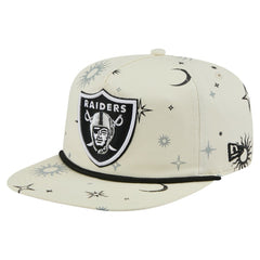 Las Vegas Raiders New Era Celestial Golfer Snapback Hat Cream | NFL