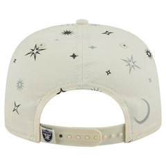 Las Vegas Raiders New Era Celestial Golfer Snapback Hat Cream | NFL