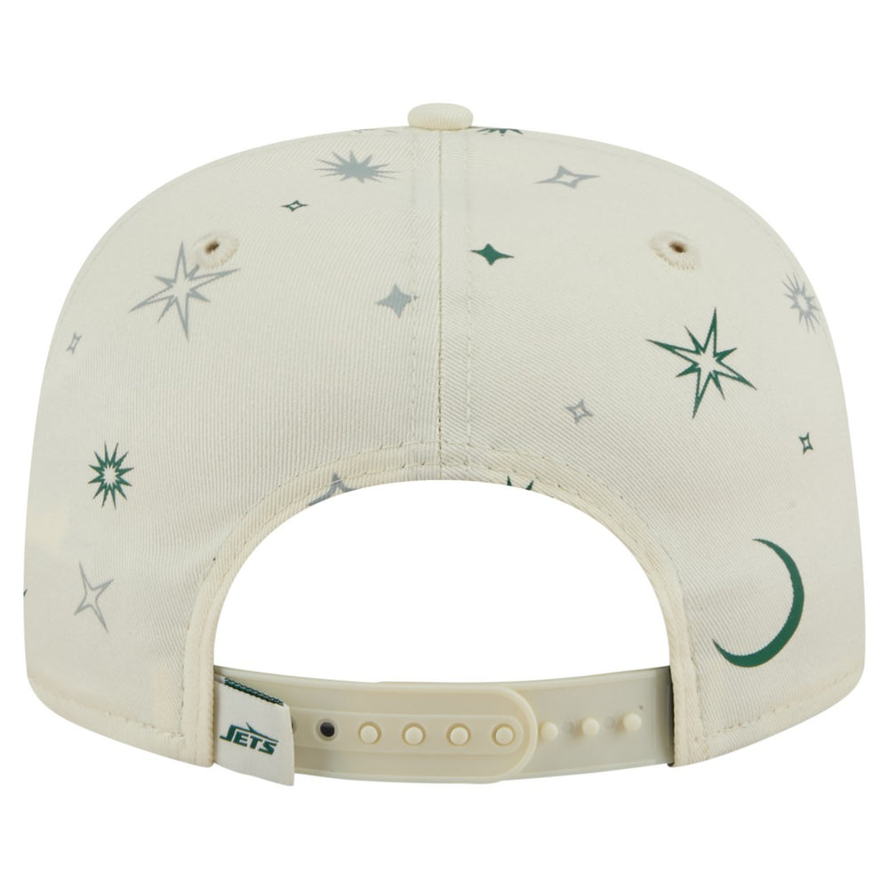 New York Jets New Era Celestial Golfer Snapback Hat Cream | NFL