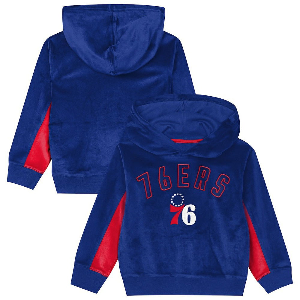 Philadelphia 76ers Outerstuff Preschool Velour Hoodie Royal - NBA
