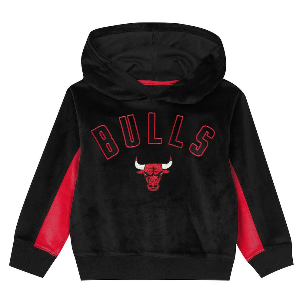 Chicago Bulls Outerstuff Preschool Velour Hoodie Black - NBA