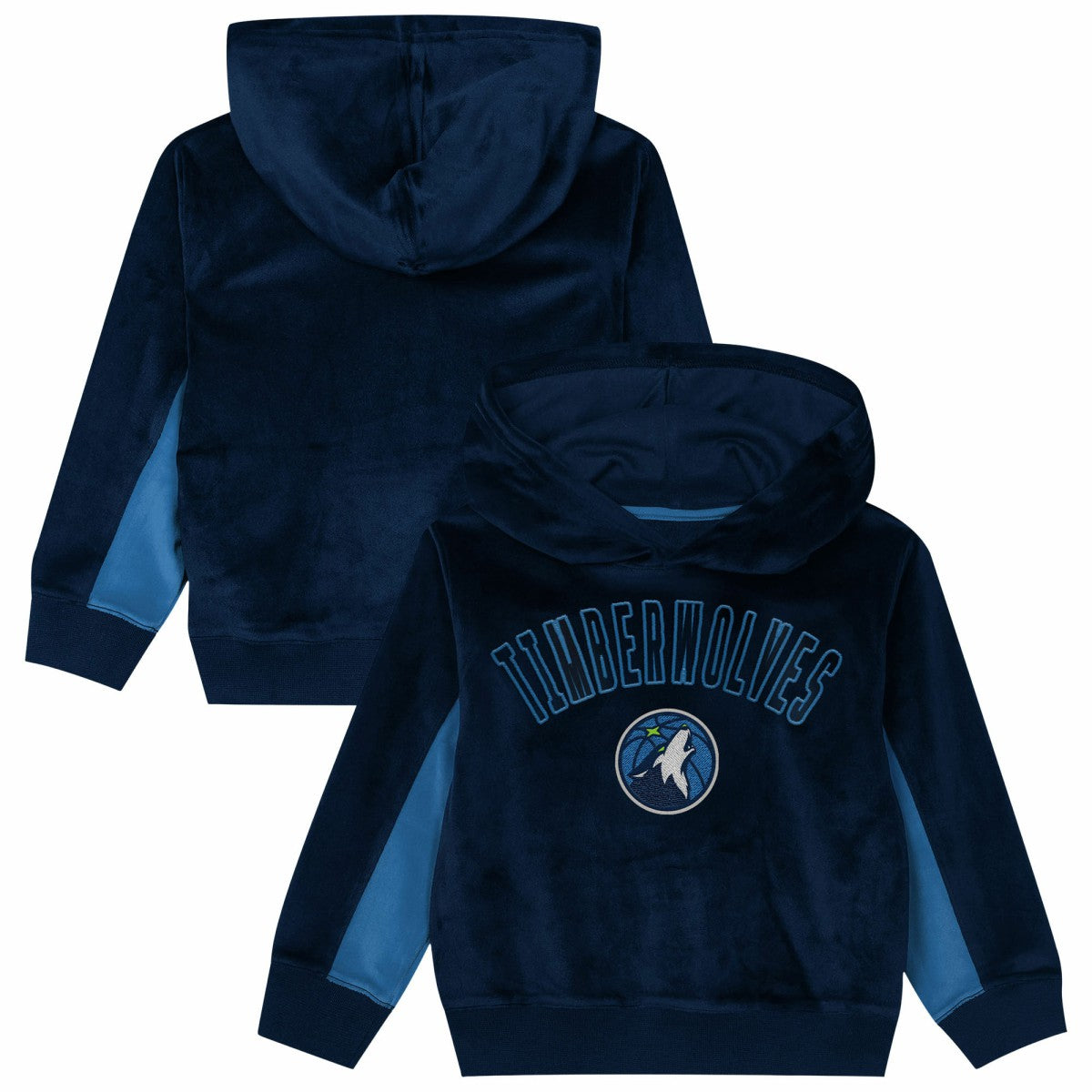 Minnesota Timberwolves Outerstuff Preschool Velour Hoodie Navy - NBA