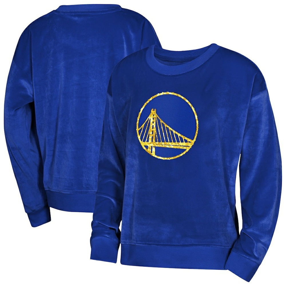 Golden State Warriors Outerstuff Youth Girls Step Back Sweatshirt Royal - NBA