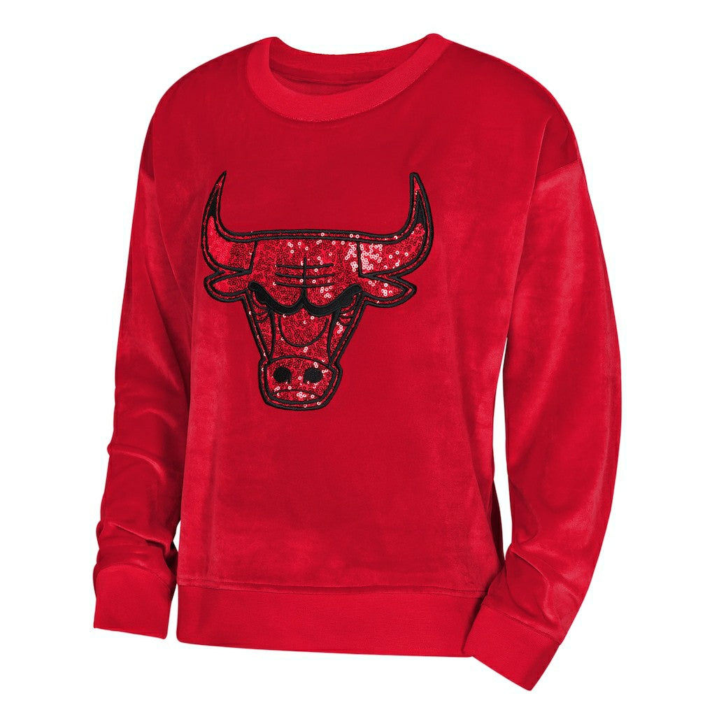 Chicago Bulls Outerstuff Youth Girls Step Back Sweatshirt Red - NBA
