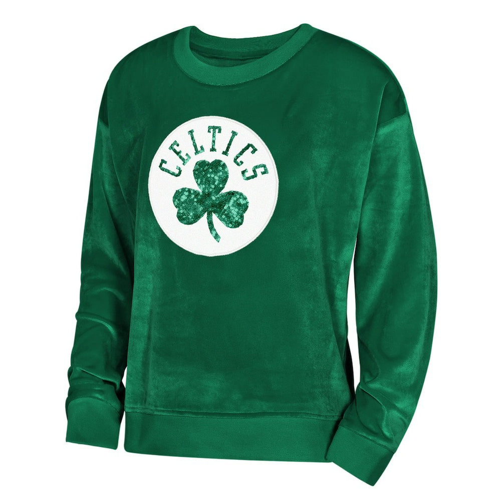 Boston Celtics Outerstuff Youth Girls Step Back Sweatshirt Kelly Green - NBA
