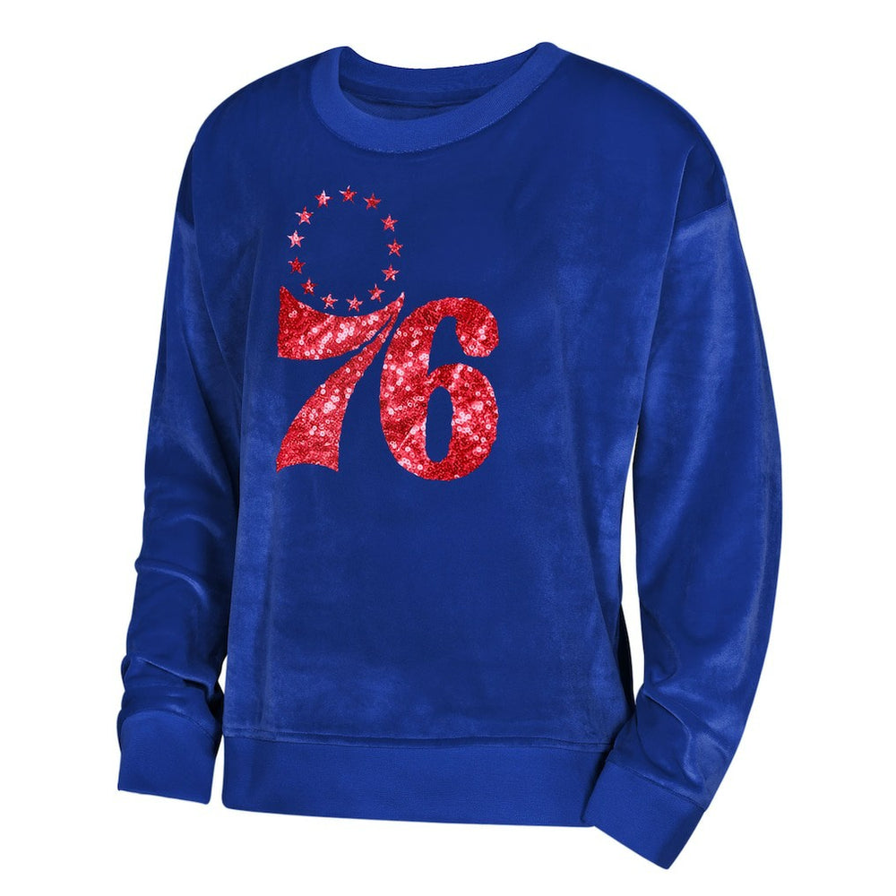 Philadelphia 76ers Outerstuff Youth Girls Step Back Sweatshirt Royal - NBA