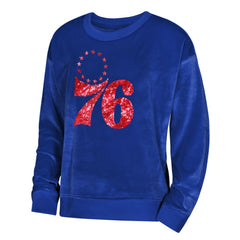 Philadelphia 76ers Outerstuff Youth Girls Step Back Sweatshirt Royal - NBA