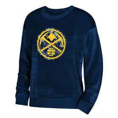 Denver Nuggets Outerstuff Youth Girls Step Back Sweatshirt Navy - NBA