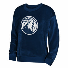 Minnesota Timberwolves Outerstuff Youth Girls Step Back Sweatshirt Navy - NBA