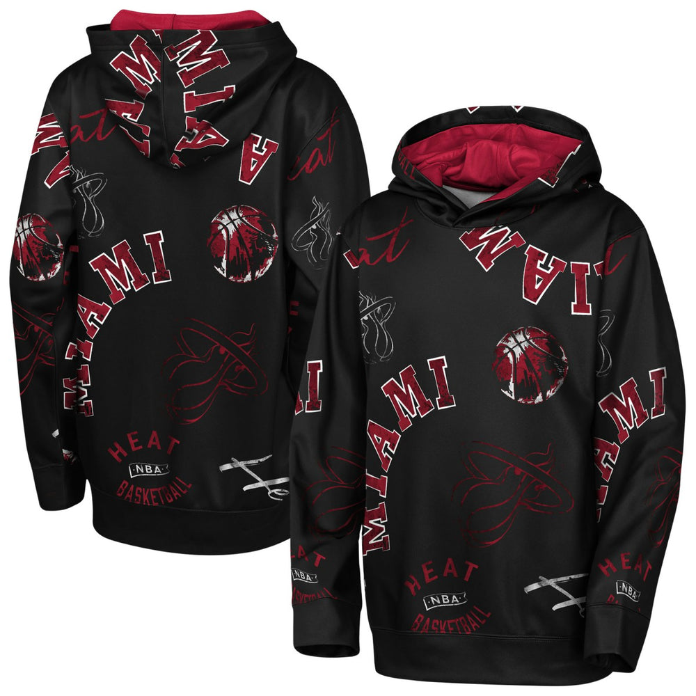 Miami Heat Outerstuff Youth Moving Violation Hoodie Black - NBA