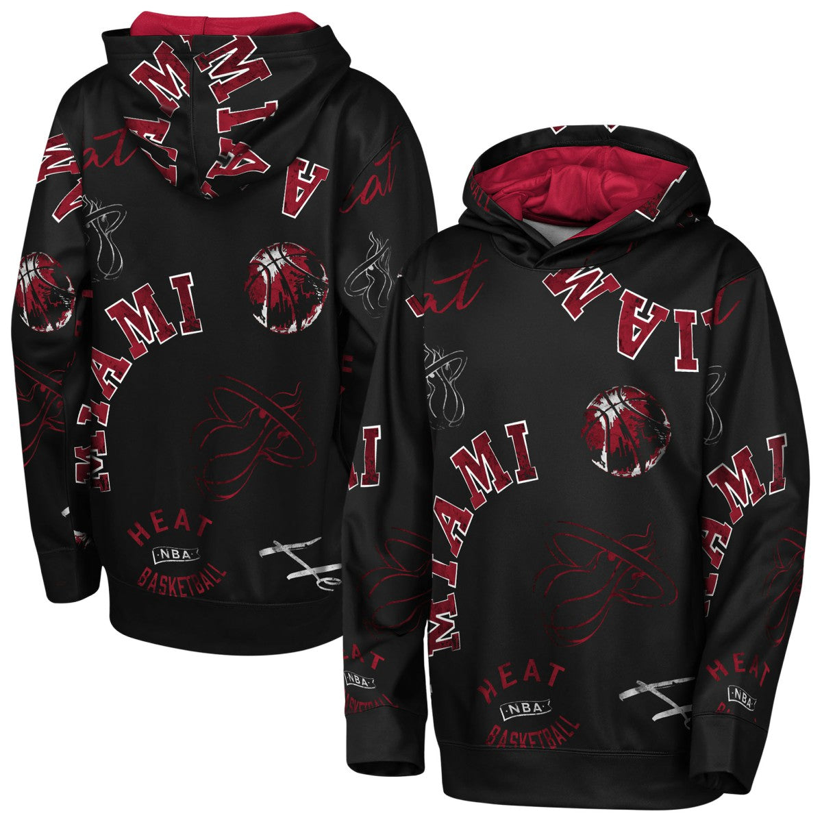 Miami Heat Outerstuff Youth Moving Violation Hoodie Black - NBA
