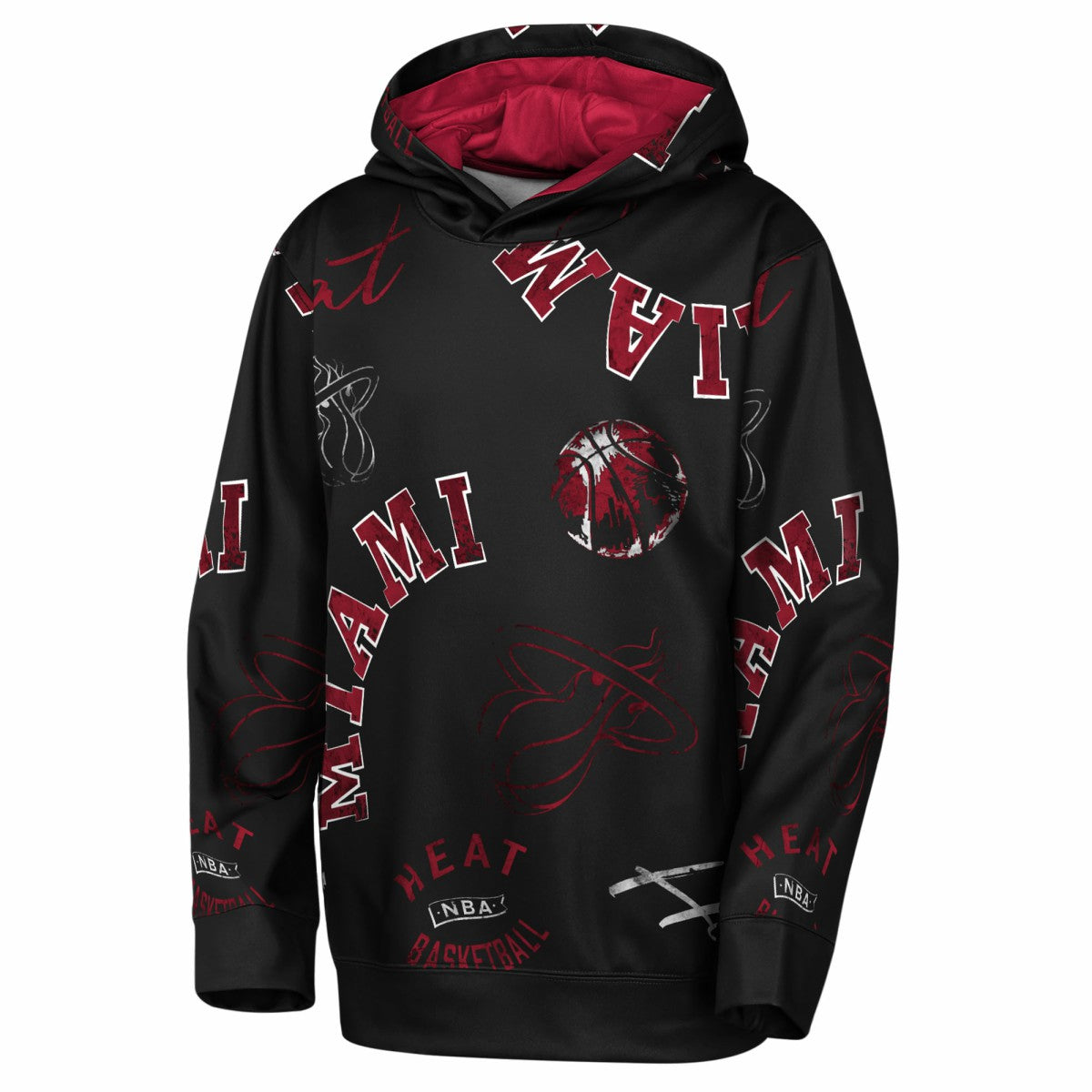 Miami Heat Outerstuff Youth Moving Violation Hoodie Black - NBA