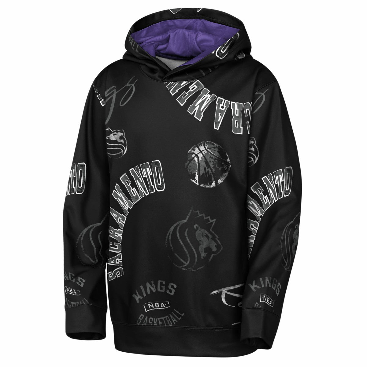 Sacramento Kings Outerstuff Youth Moving Violation Hoodie Black - NBA