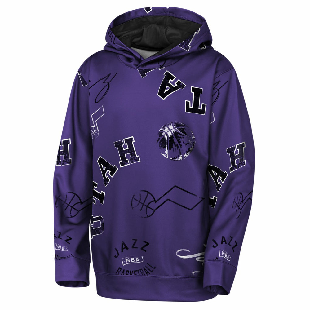 Utah Jazz Outerstuff Youth Moving Violation Hoodie Purple - NBA