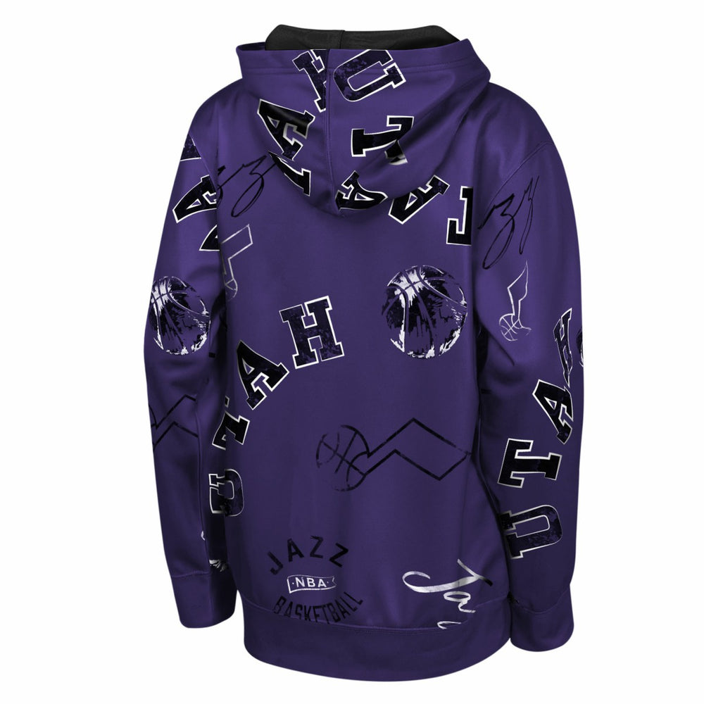 Utah Jazz Outerstuff Youth Moving Violation Hoodie Purple - NBA