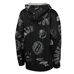 Brooklyn Nets Outerstuff Youth Moving Violation Hoodie Black - NBA