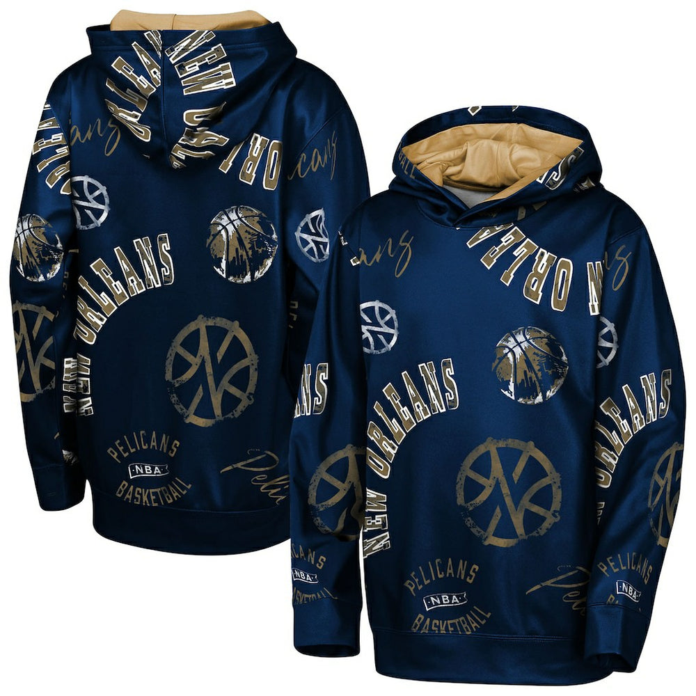 New Orleans Pelicans Outerstuff Youth Moving Violation Hoodie Navy - NBA