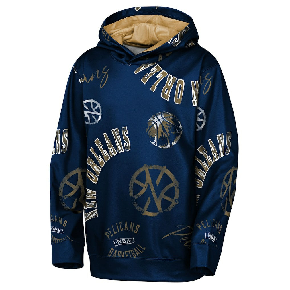 New Orleans Pelicans Outerstuff Youth Moving Violation Hoodie Navy - NBA