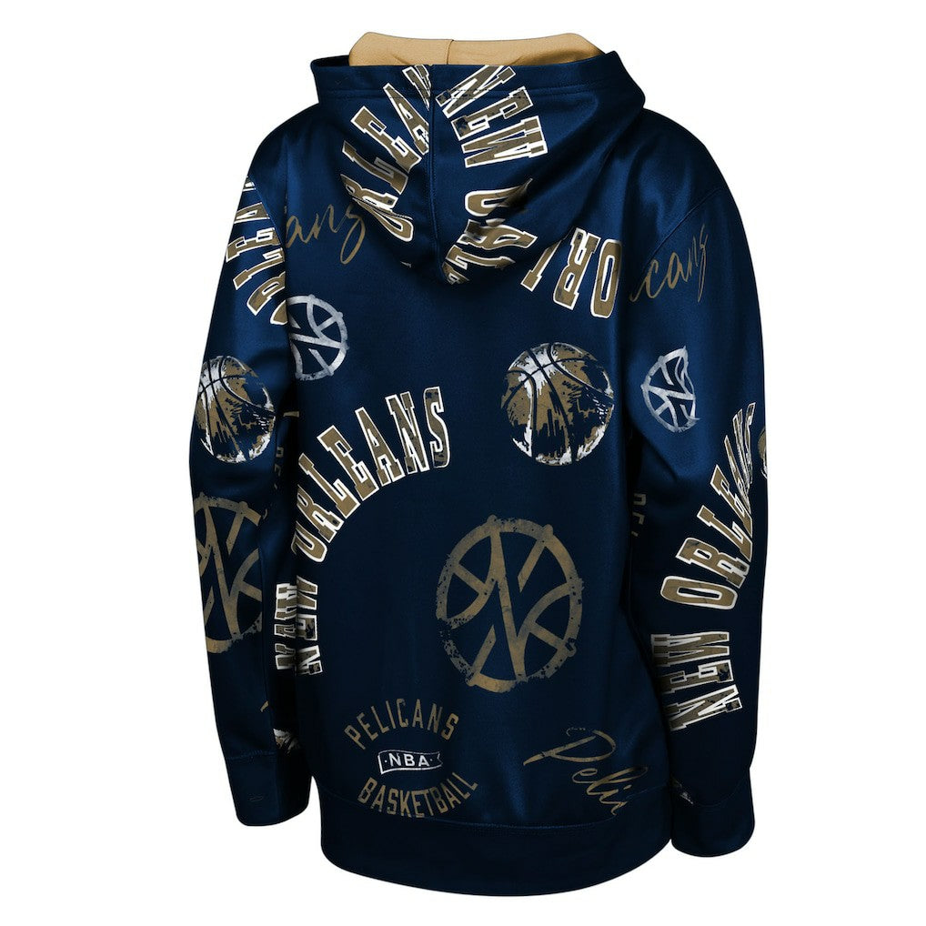 New Orleans Pelicans Outerstuff Youth Moving Violation Hoodie Navy - NBA