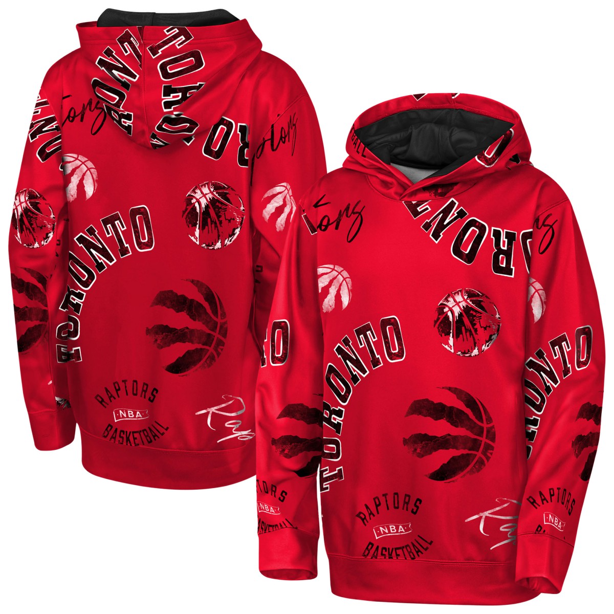 Toronto Raptors Outerstuff Youth Moving Violation Hoodie Red - NBA
