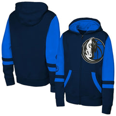 Dallas Mavericks Outerstuff Youth Straight to the League Full-Zip Hoodie Navy - NBA