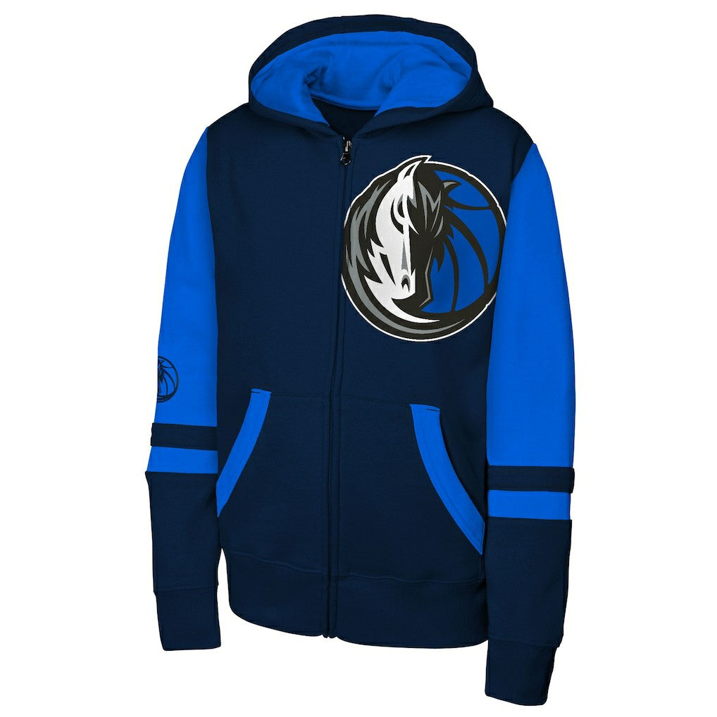 Dallas Mavericks Outerstuff Youth Straight to the League Full-Zip Hoodie Navy - NBA