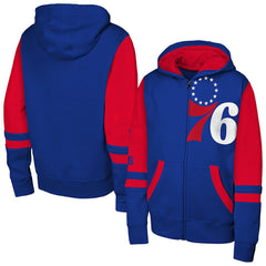 Philadelphia 76ers Outerstuff Youth Straight to the League Full-Zip Hoodie Royal - NBA