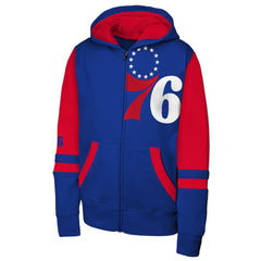Philadelphia 76ers Outerstuff Youth Straight to the League Full-Zip Hoodie Royal - NBA