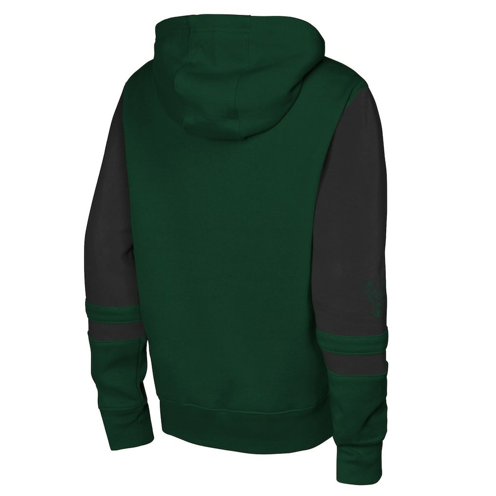 Milwaukee Bucks Outerstuff Youth Straight to the League Full-Zip Hoodie Hunter Green - NBA