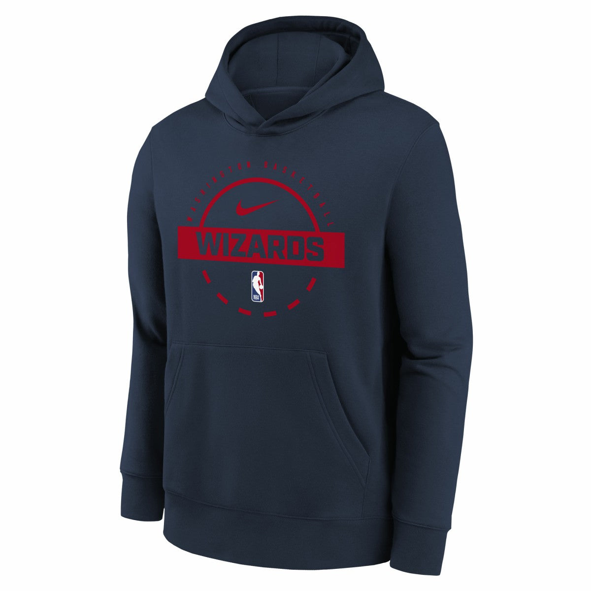 Washington Wizards Youth 2025/26 Club Fleece Practice Hoodie Navy - NBA