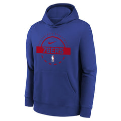 Philadelphia 76ers Youth 2025/26 Club Fleece Practice Hoodie Royal - NBA