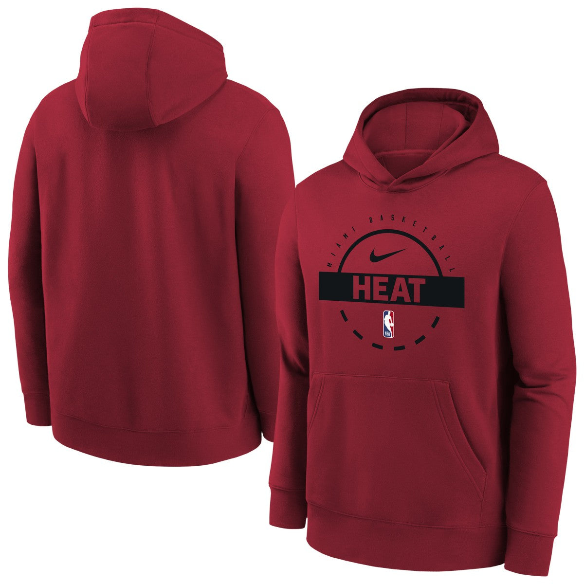 Miami Heat Youth 2025/26 Club Fleece Practice Hoodie Red - NBA