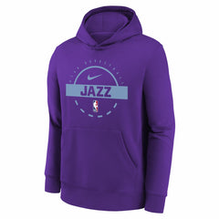 Utah Jazz Youth 2025/26 Club Fleece Practice Hoodie Purple - NBA