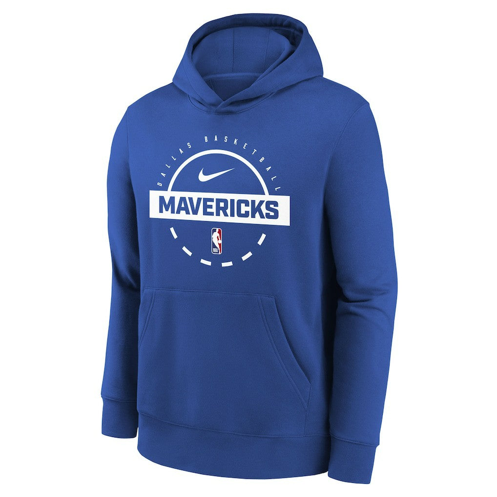 Dallas Mavericks Youth 2025/26 Club Fleece Practice Hoodie Blue - NBA
