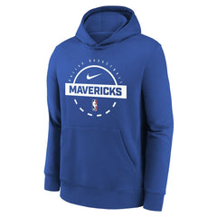 Dallas Mavericks Youth 2025/26 Club Fleece Practice Hoodie Blue - NBA