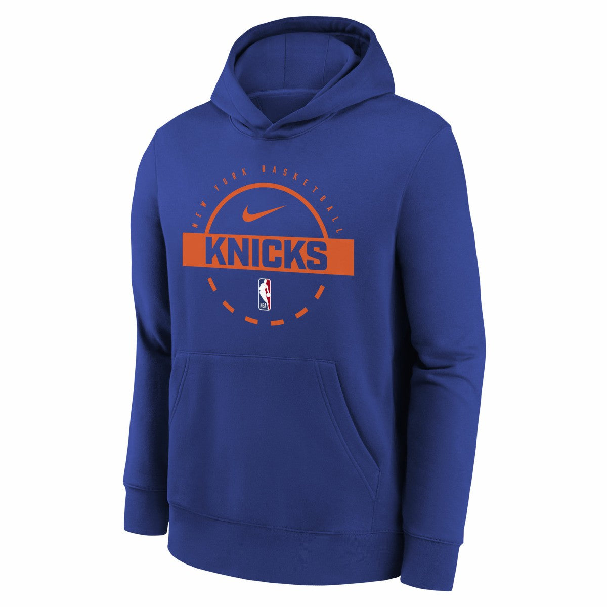 New York Knicks Youth 2025/26 Club Fleece Practice Hoodie Blue - NBA