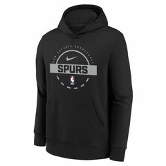 San Antonio Spurs Youth 2025/26 Club Fleece Practice Hoodie Black - NBA