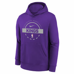 Sacramento Kings Youth 2025/26 Club Fleece Practice Hoodie Purple - NBA