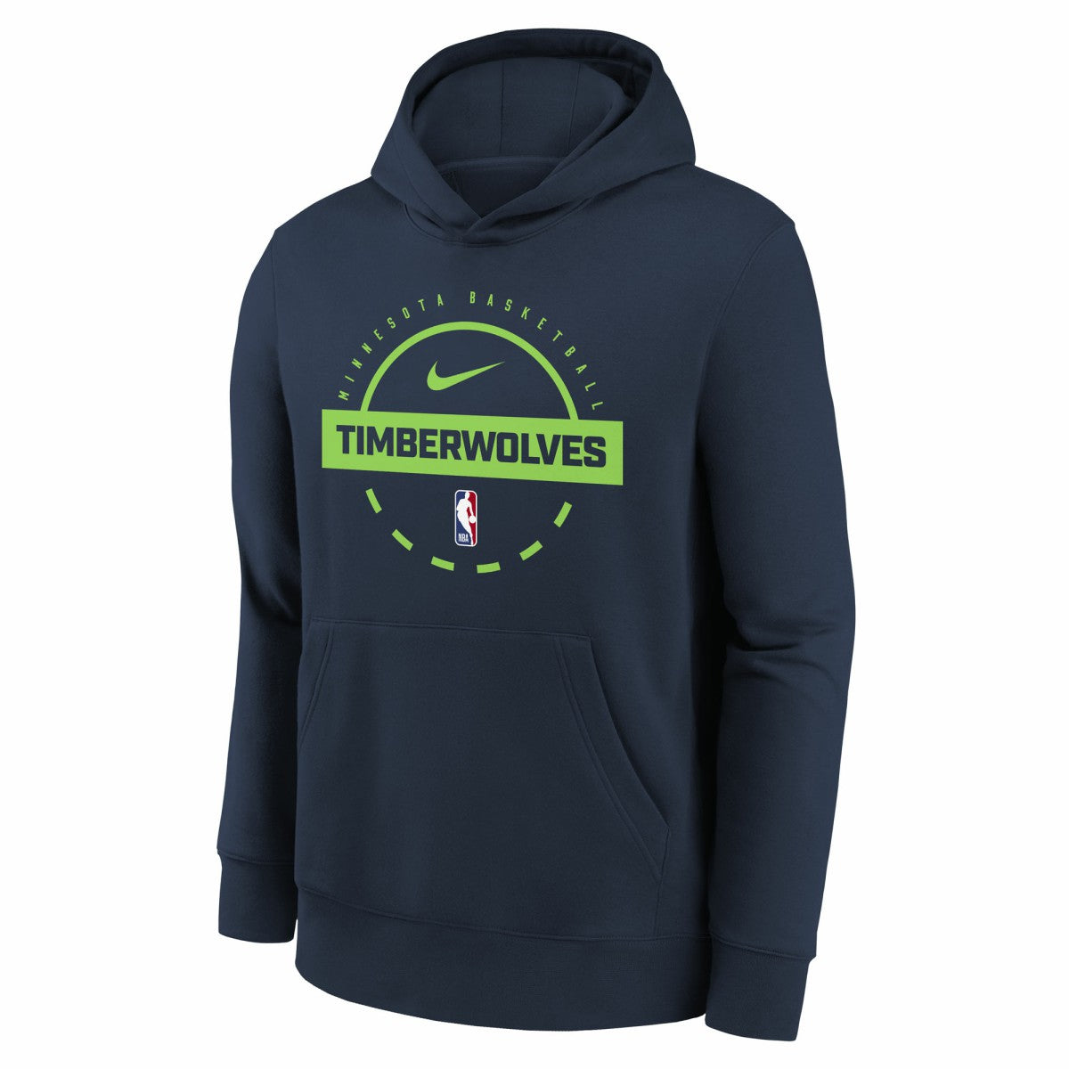 Minnesota Timberwolves Youth 2025/26 Club Fleece Practice Hoodie Navy - NBA