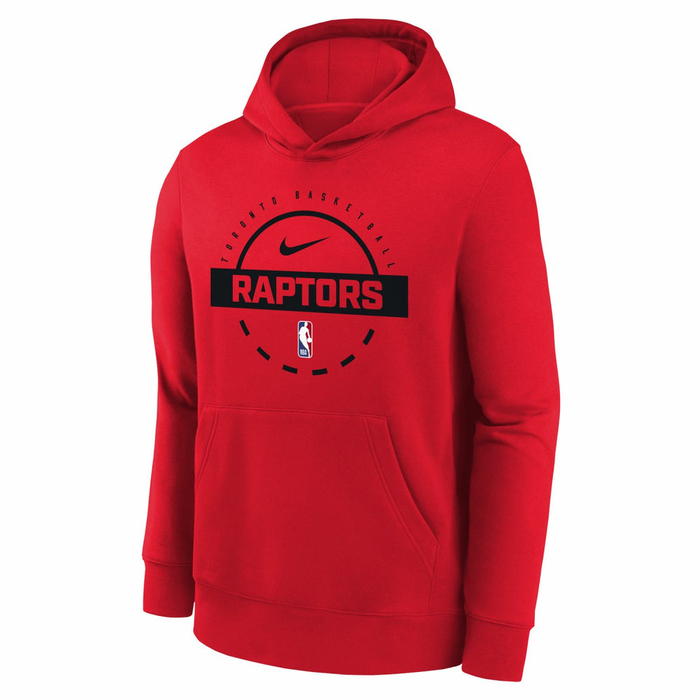 Toronto Raptors Youth 2025/26 Club Fleece Practice Hoodie Red - NBA