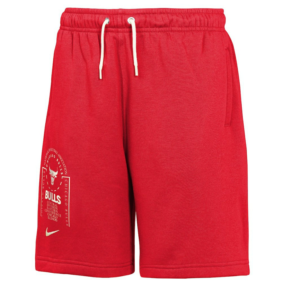 Chicago Bulls Youth Courtside Club Fleece Shorts Red - NBA